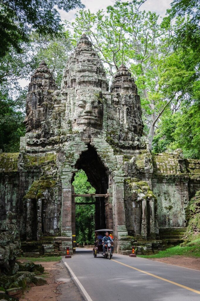Entrada para os mistérios de Angkor